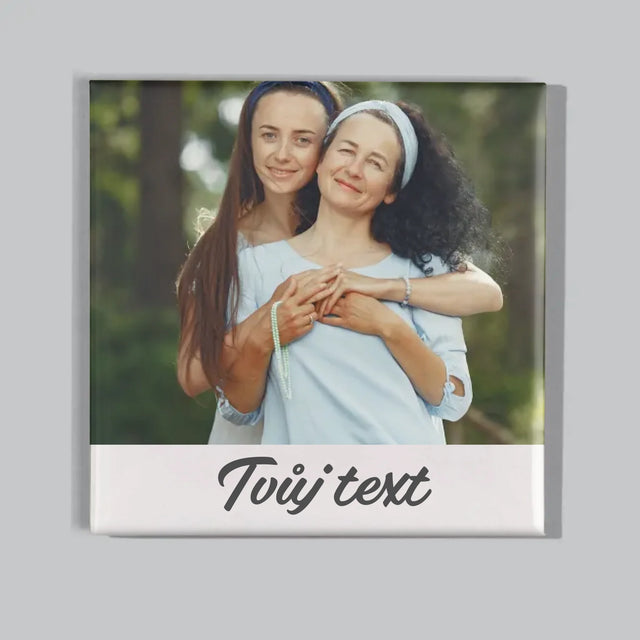 Fotka S Textem: Tvoje Fotka A Nápis - Sada Magnetů