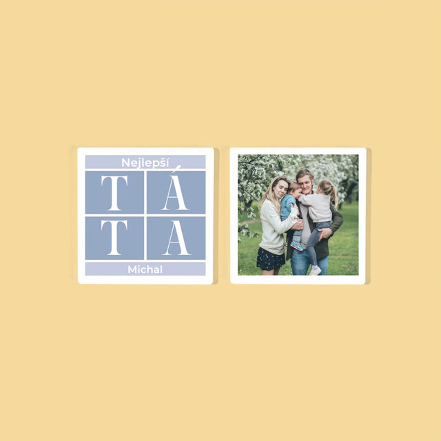 Fotokoláž: Nejlepší Táta Koláž - Podtácky Pod Hrnky
