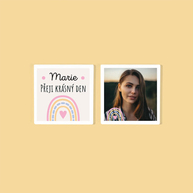 Fotokoláž: Přeji Krásný Den - Podtácky Pod Hrnky