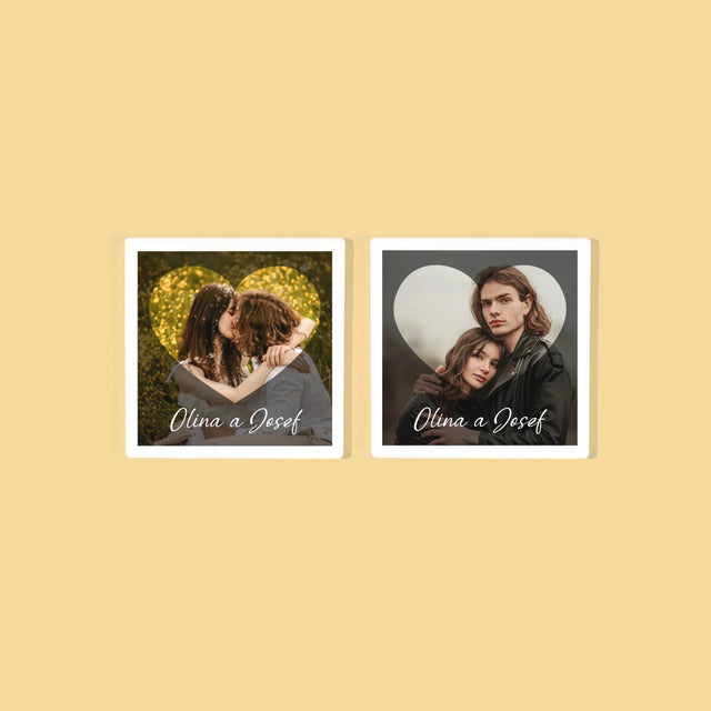 Fotka S Textem: Zamilovaní Srdce - Podtácky Pod Hrnky