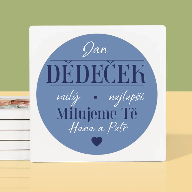 Fotokoláž: Milý Dědečku - Podtácky Pod Hrnky