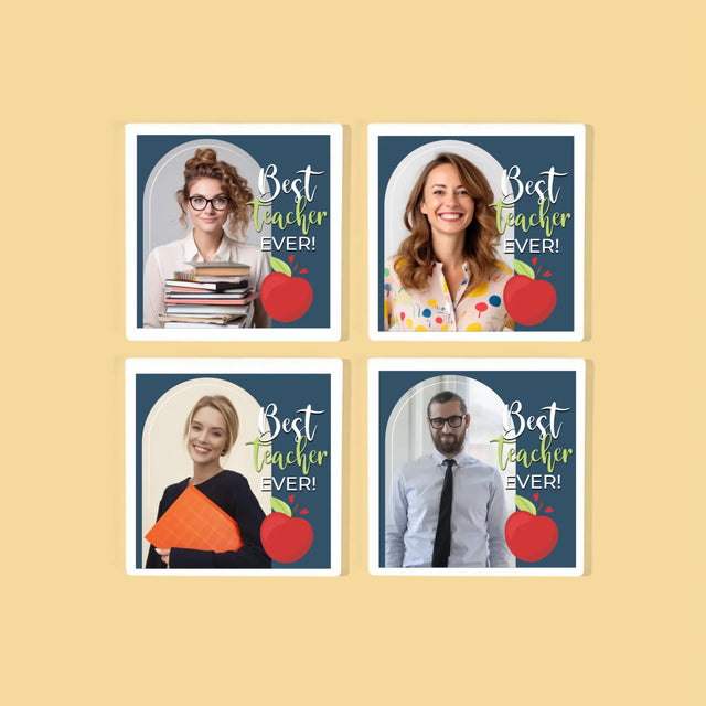 Fotka S Textem: Best Teacher Ever - Podtácky Pod Hrnky
