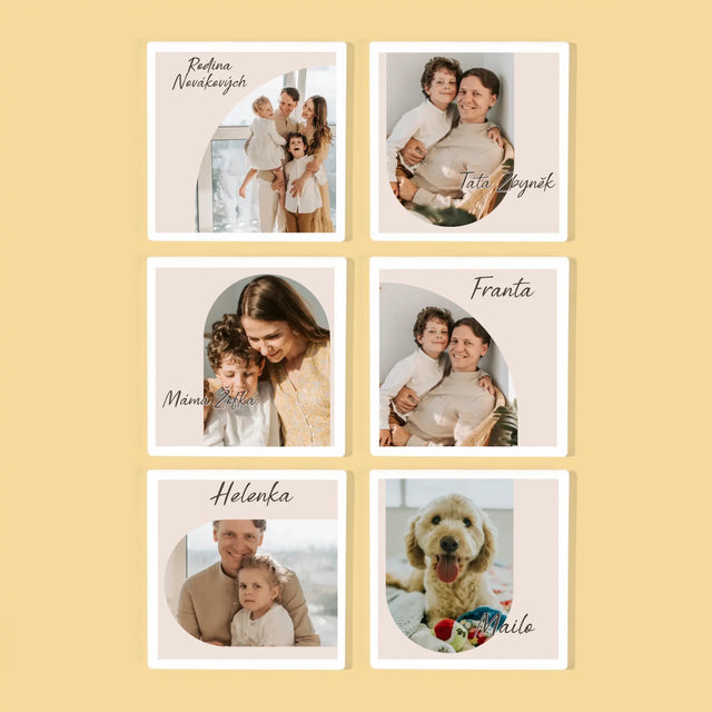 Fotka S Textem: Rodinná Fotografie - Podtácky Pod Hrnky