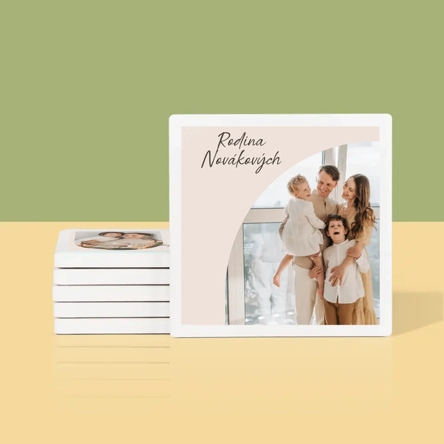 Fotka S Textem: Rodinná Fotografie - Podtácky Pod Hrnky