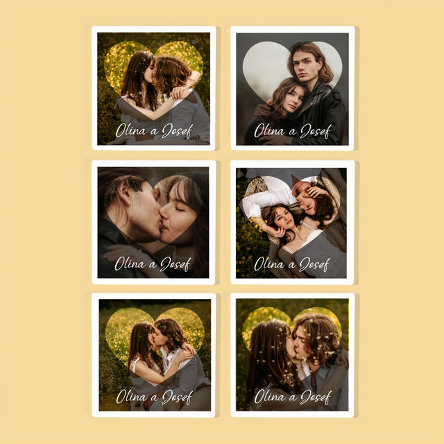 Fotka S Textem: Zamilovaní Srdce - Podtácky Pod Hrnky