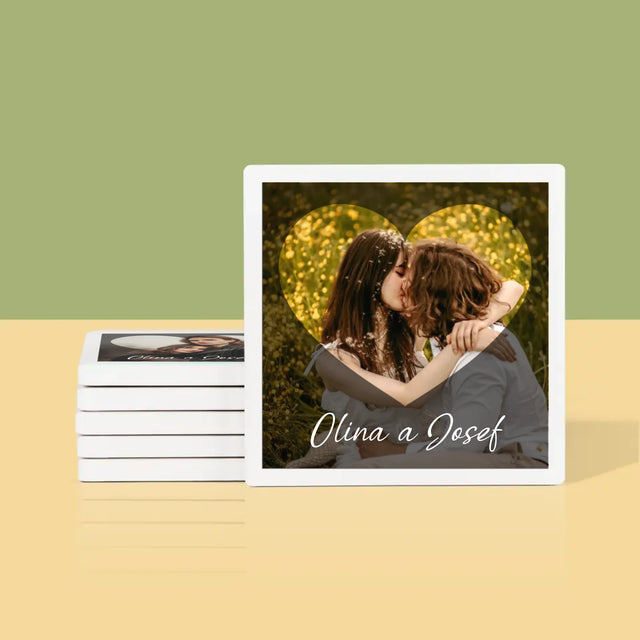 Fotka S Textem: Zamilovaní Srdce - Podtácky Pod Hrnky