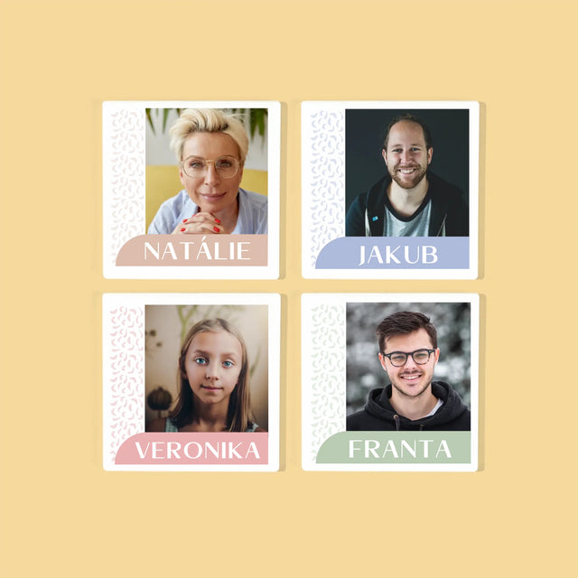 Fotka S Textem: Vaše Jména - Podtácky Pod Hrnky