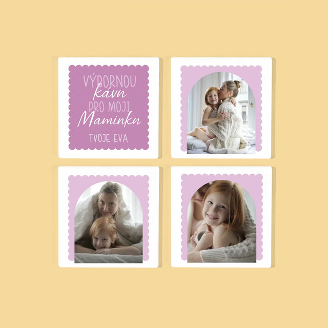 Fotokoláž: Výbornou Kávu, Mami - Podtácky Pod Hrnky