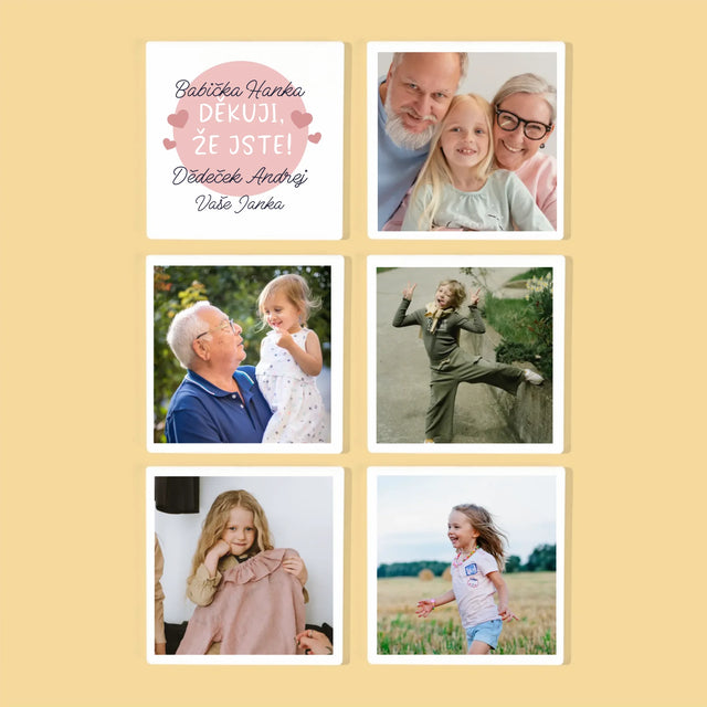 Fotka S Textem: Poděkování Pro Prarodiče - Podtácky Pod Hrnky