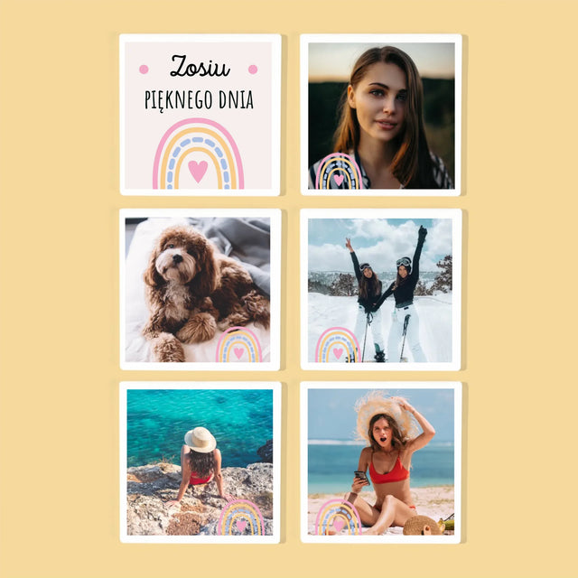 Fotokoláž: Přeji Krásný Den - Podtácky Pod Hrnky