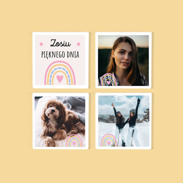 Fotokoláž: Přeji Krásný Den - Podtácky Pod Hrnky