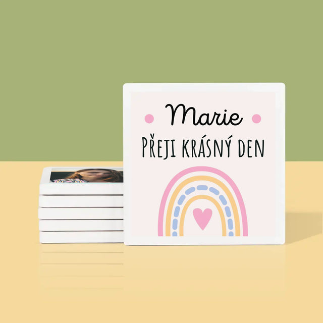 Fotokoláž: Přeji Krásný Den - Podtácky Pod Hrnky