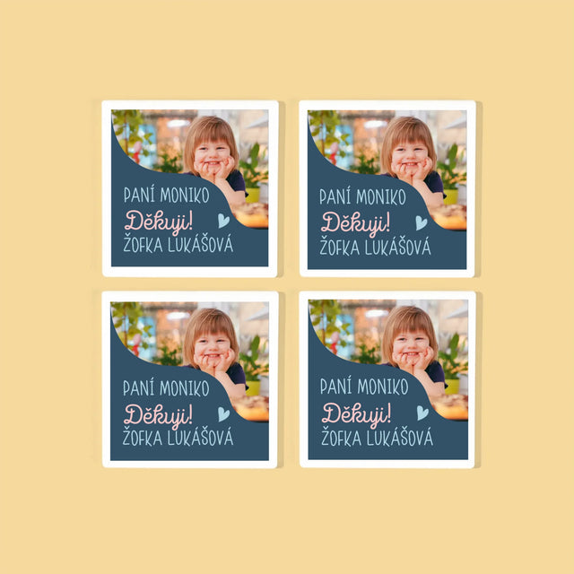 Fotka S Textem: Suvenýr Pro Učitelku Ve Školce - Podtácky Pod Hrnky