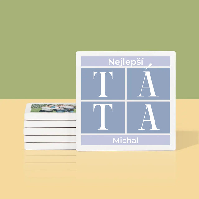 Fotokoláž: Nejlepší Táta Koláž - Podtácky Pod Hrnky