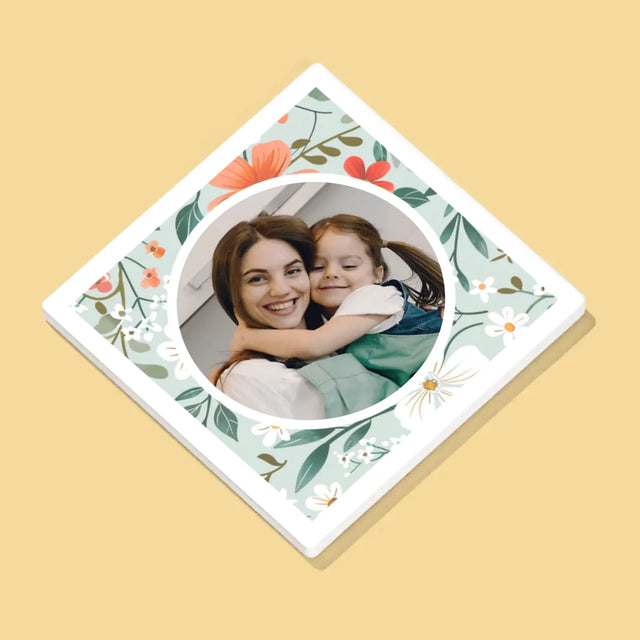 Fotka S Textem: Nejlepší Maminka Květiny - Podtácky Pod Hrnky