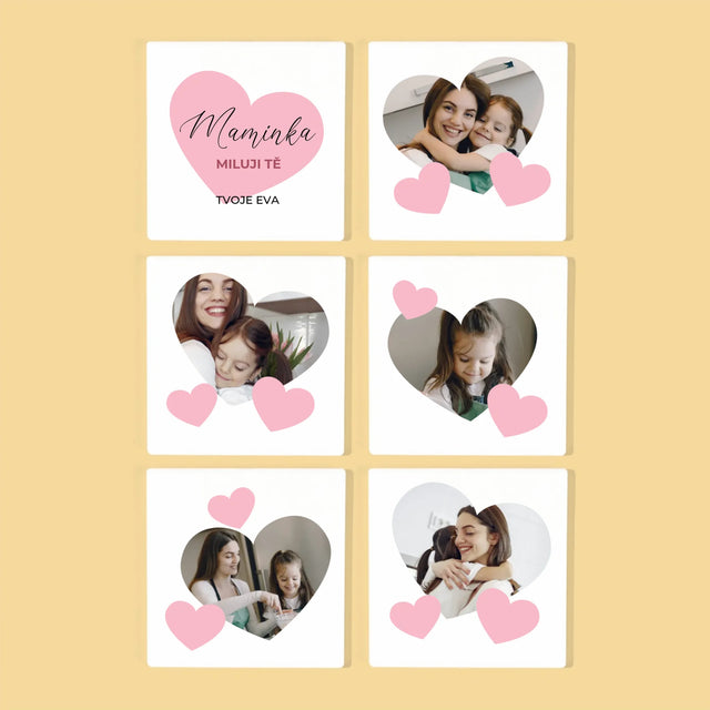 Fotokoláž: Maminka - Podtácky Pod Hrnky