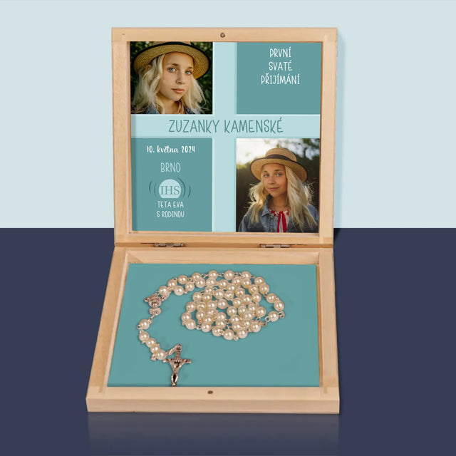 Fotokoláž: První Přijímání - Růženec
