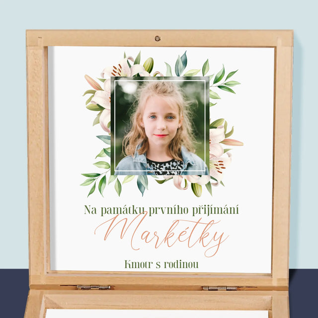 Fotka S Textem: Na Památku Prvního Přijímání - Růženec