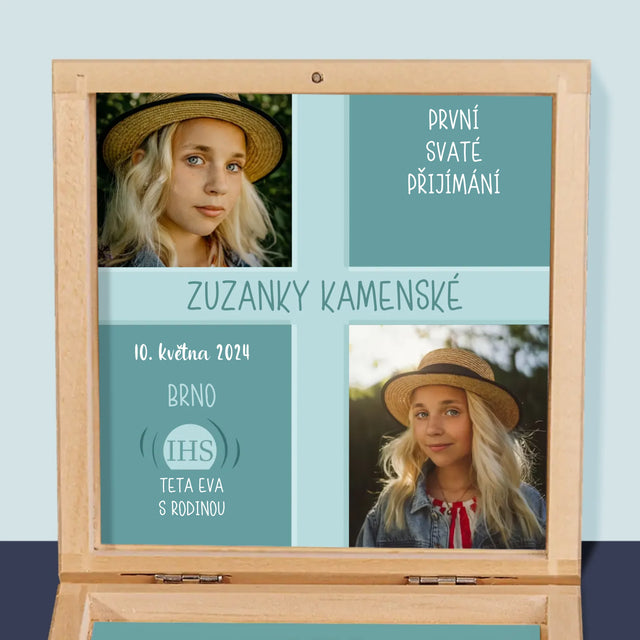 Fotokoláž: První Přijímání - Růženec