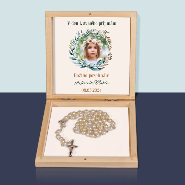 Fotka S Textem: V Den 1. Svatého Přijímání - Růženec