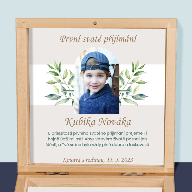 Fotka S Textem: První Svaté Přijímání Přání - Růženec