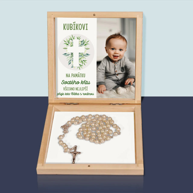 Fotka S Textem: Svatý Křest Lístky - Růženec