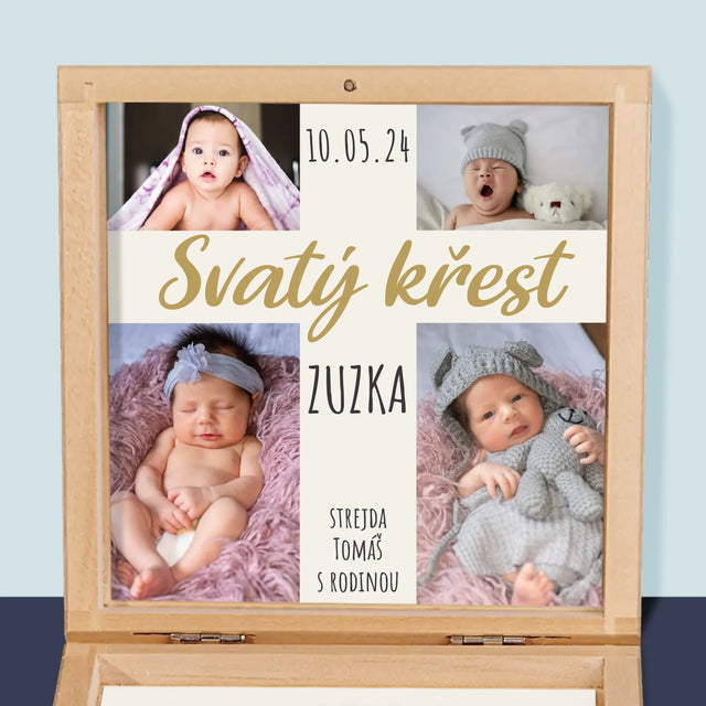 Fotokoláž: Svatý Křest Kříž - Růženec