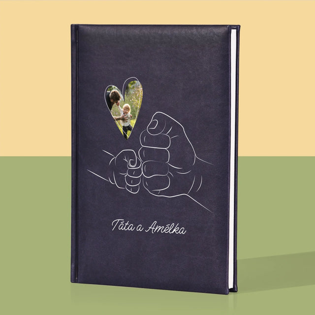 Fotka S Textem: Táta Dítě Ručička - Zápisník