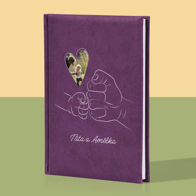 Fotka S Textem: Táta Dítě Ručička - Zápisník