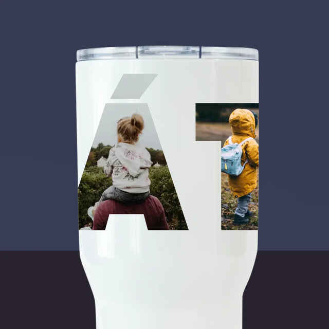 Slovo Z Fotek: Táta Z Tvých Fotek - Termohrnek Bílý