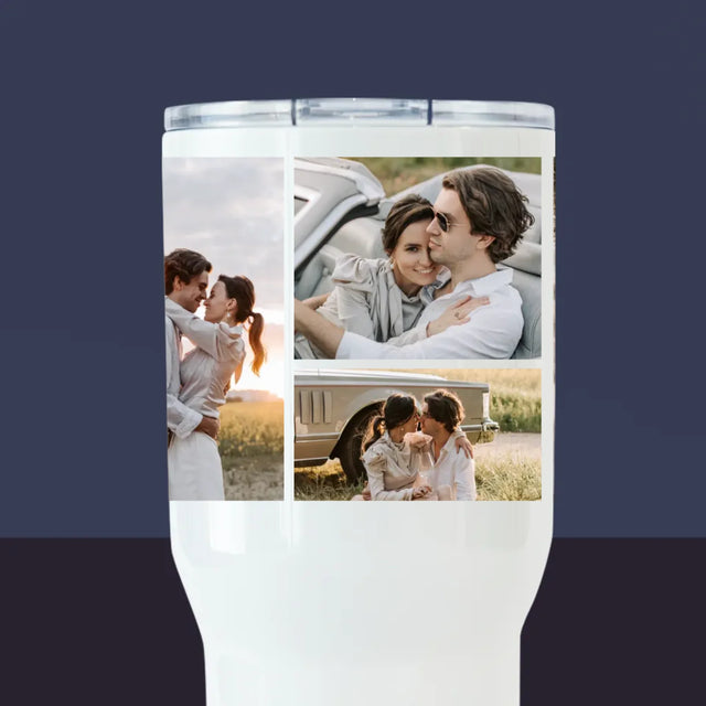 Fotokoláž: Manželé - Termohrnek Bílý
