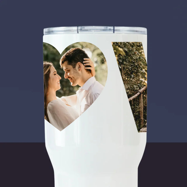 Slovo Z Fotek: Love - Termohrnek Bílý