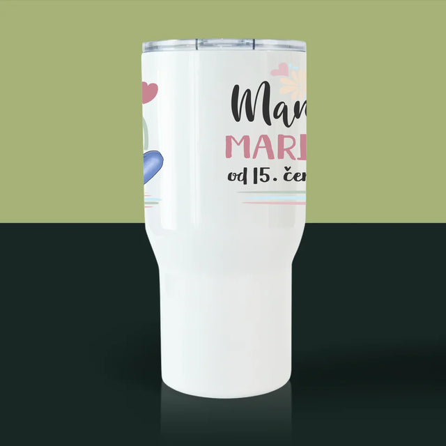 Designér Postav: Mladá Mamina - Termohrnek Bílý