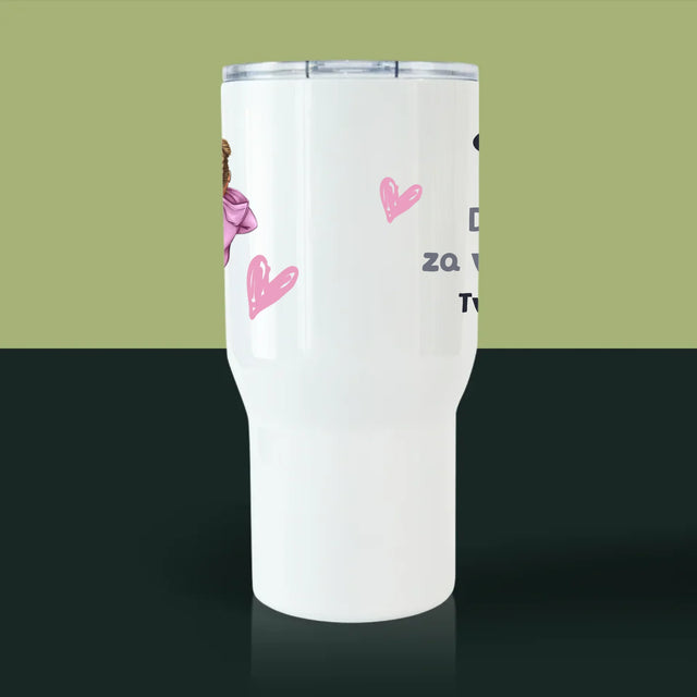 Designér Postav: Táta S Dítětem - Termohrnek Bílý