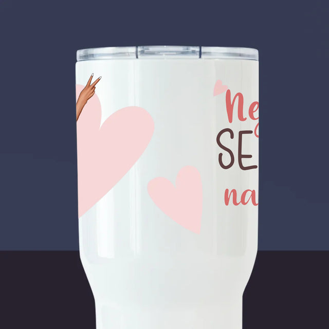 Designér Postav: Nejlepší Sestra Na Světě - Termohrnek Bílý