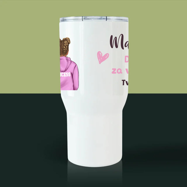 Designér Postav: Máma S Dítětem - Termohrnek Bílý