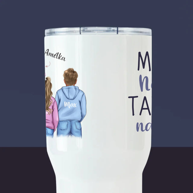 Designér Postav: Rodina S Dětmi - Termohrnek Bílý