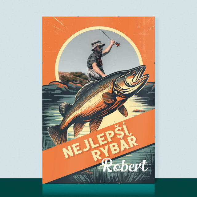 Fotka S Textem: Nejlepší Rybář - Plakát