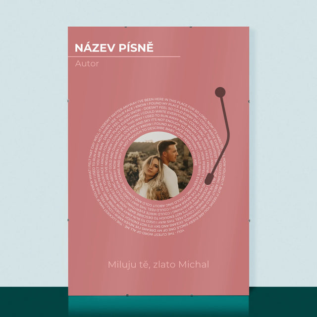 Fotka S Textem: Naše Píseň Na Lp - Plakát