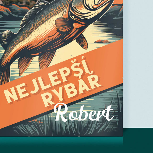 Fotka S Textem: Nejlepší Rybář - Plakát