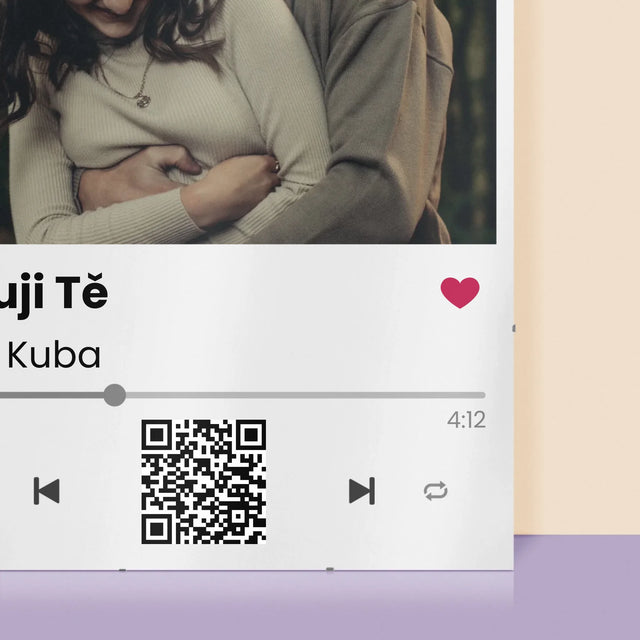 Fotka S Textem: Spotify S Kódem Qr - Plakát