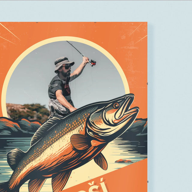 Fotka S Textem: Nejlepší Rybář - Plakát