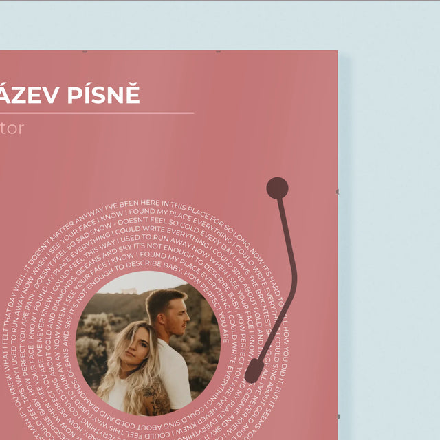 Fotka S Textem: Naše Píseň Na Lp - Plakát