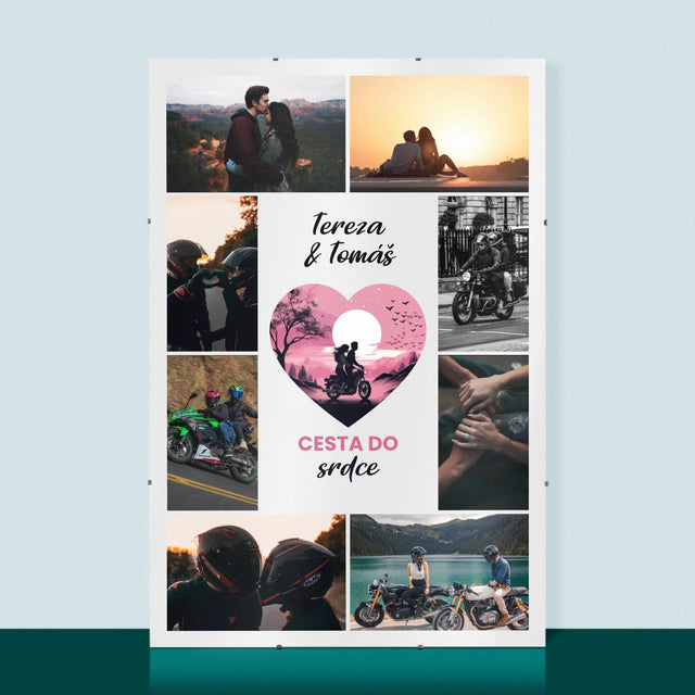 Fotokoláž: Cesta Do Srdce  - Plakát