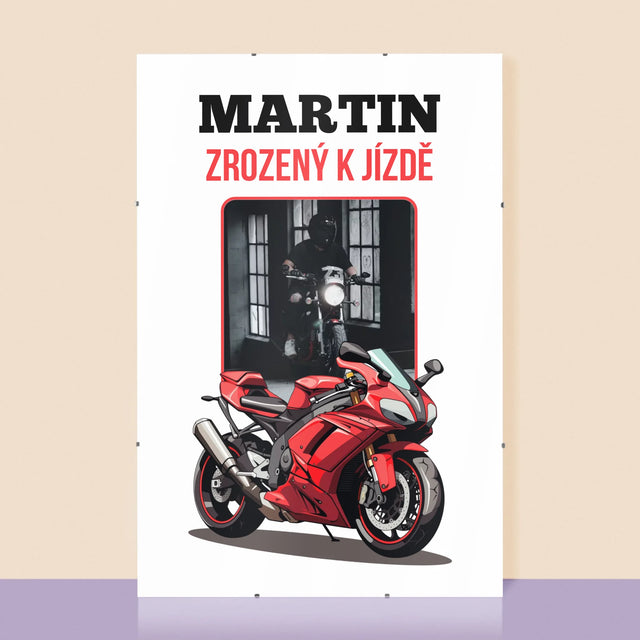 Fotka S Textem: Zrozený K Jízdě  - Plakát