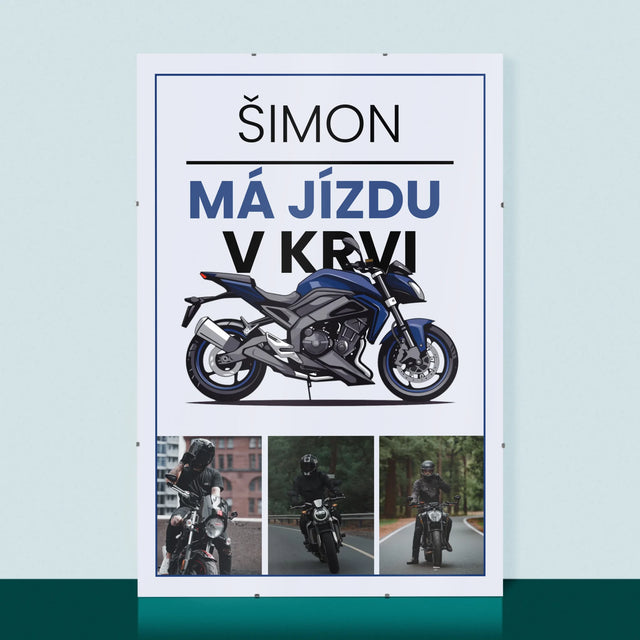 Fotokoláž: Jízdu Má V Krvi - Plakát