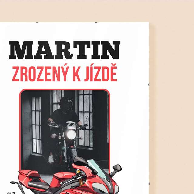 Fotka S Textem: Zrozený K Jízdě  - Plakát