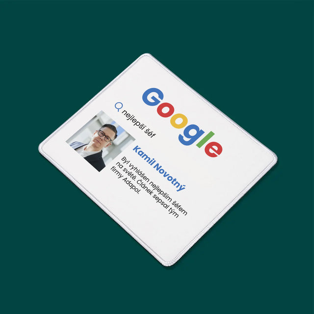 Fotka S Textem: Nejlepší Šéf Výsledek Google - Podložka Pod Myš