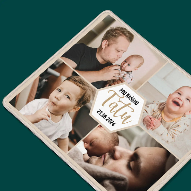 Fotokoláž: Pro Našeho Tátu - Podložka Pod Myš