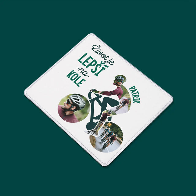 Tvar Z Fotek: Život Je Lepší Na Kole - Podložka Pod Myš